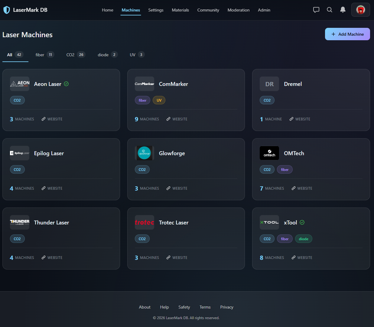 LaserMark Machines screenshot