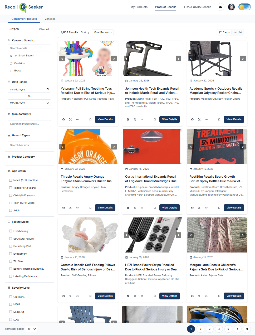 RecallSeeker recall list proof of concept
